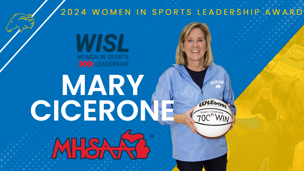Cicerone named 37th recipient of MHSAA Women in Sports Leadership Award