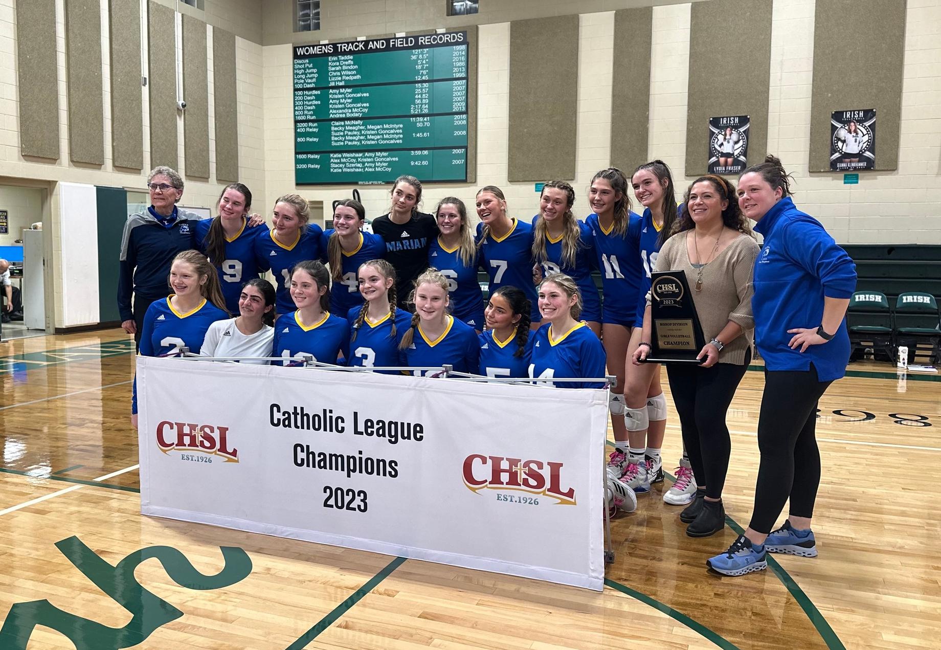 Marian extends CHSL reign to fourth season with narrow win over St. Ursula in Bishop title match